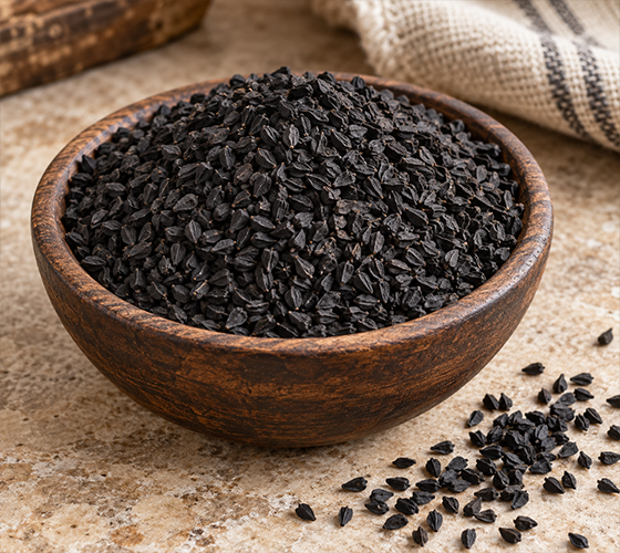 Kalwanji Seed powder and dried chilli fruits