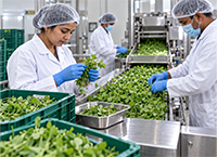 Fenugreek Leaves processing